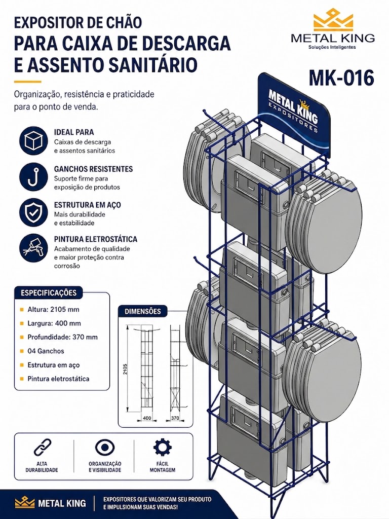 Ficha técnica MK16 — Metal King