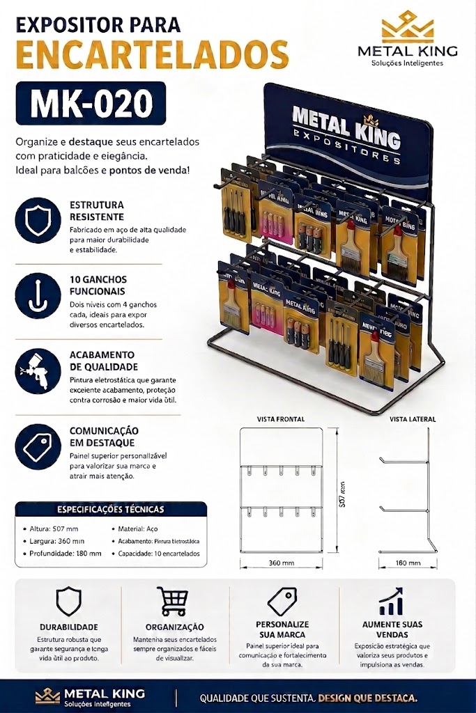 Ficha técnica MK20 — Metal King