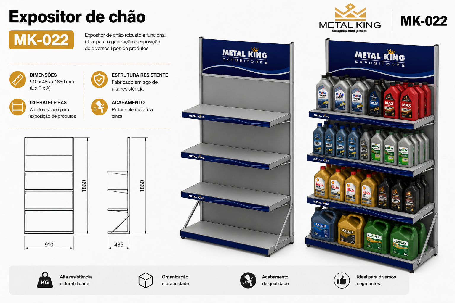 Ficha técnica MK22 — Metal King