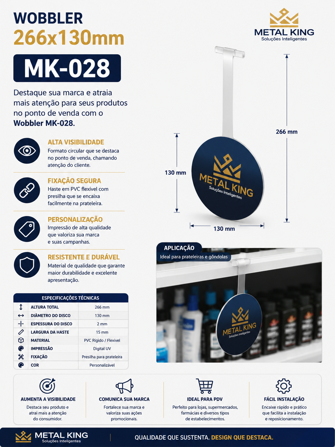Ficha técnica MK28 — Metal King